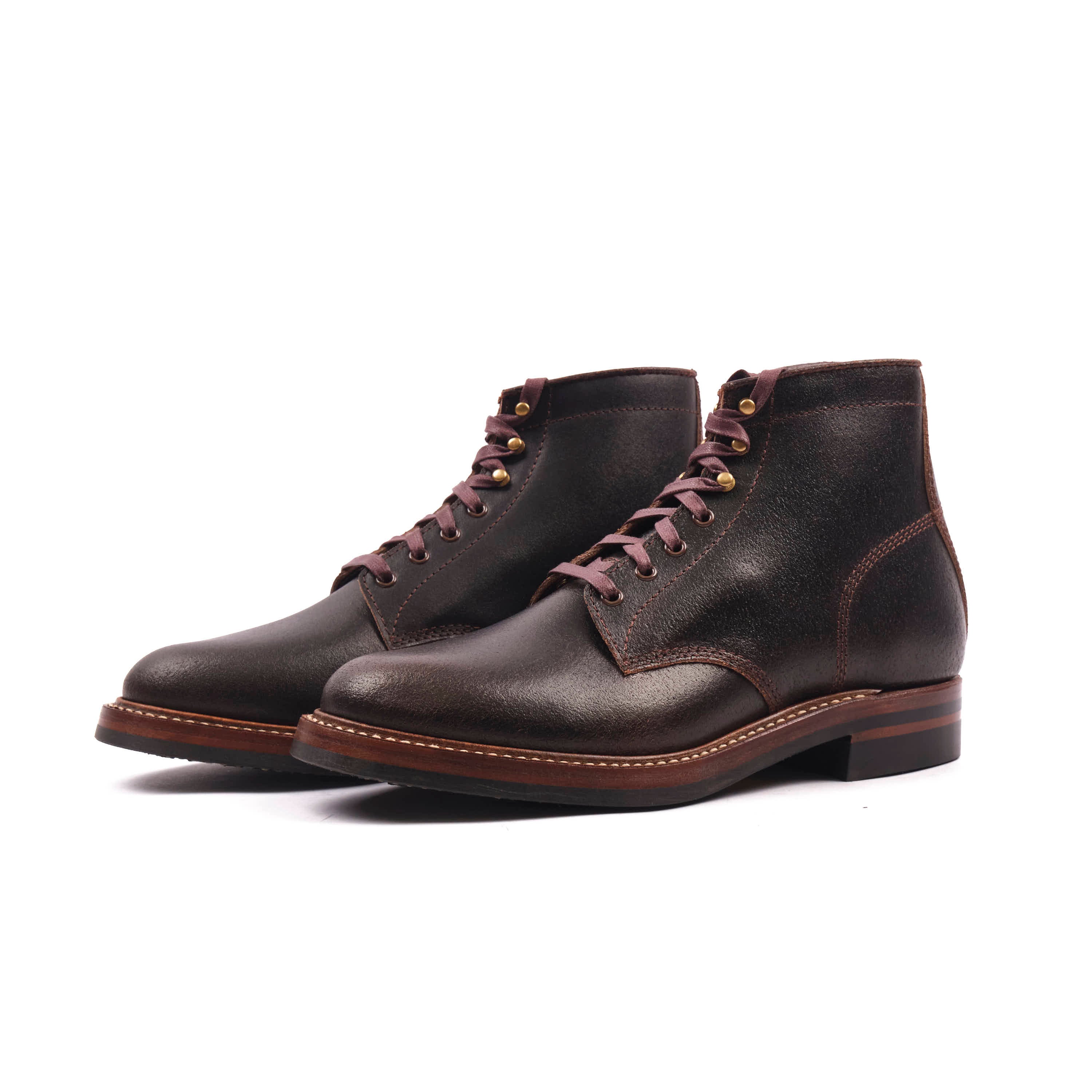John Lofgren El Capitan Boots | Horween Dark Brown Waxed Flesh