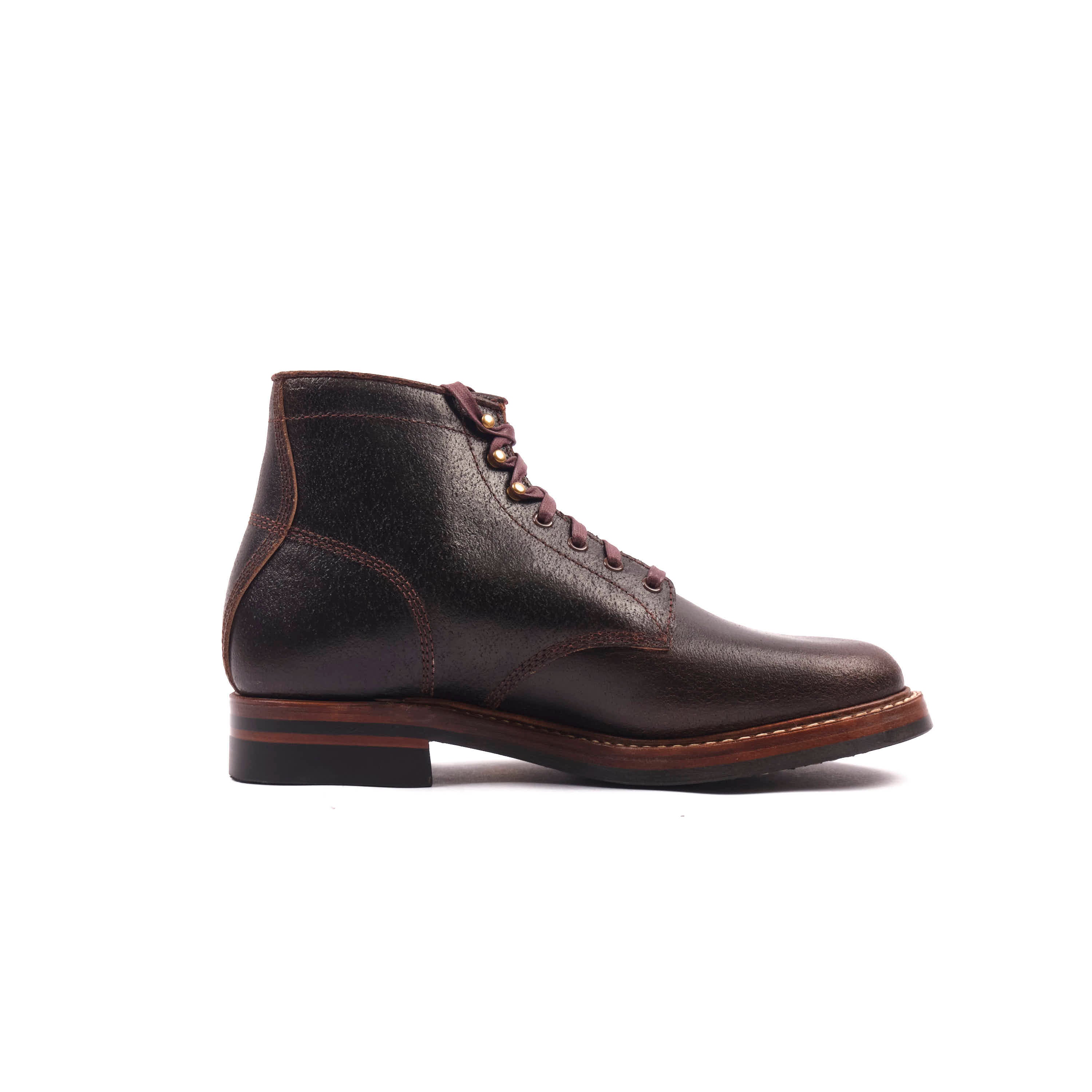 John Lofgren El Capitan Boots | Horween Dark Brown Waxed Flesh