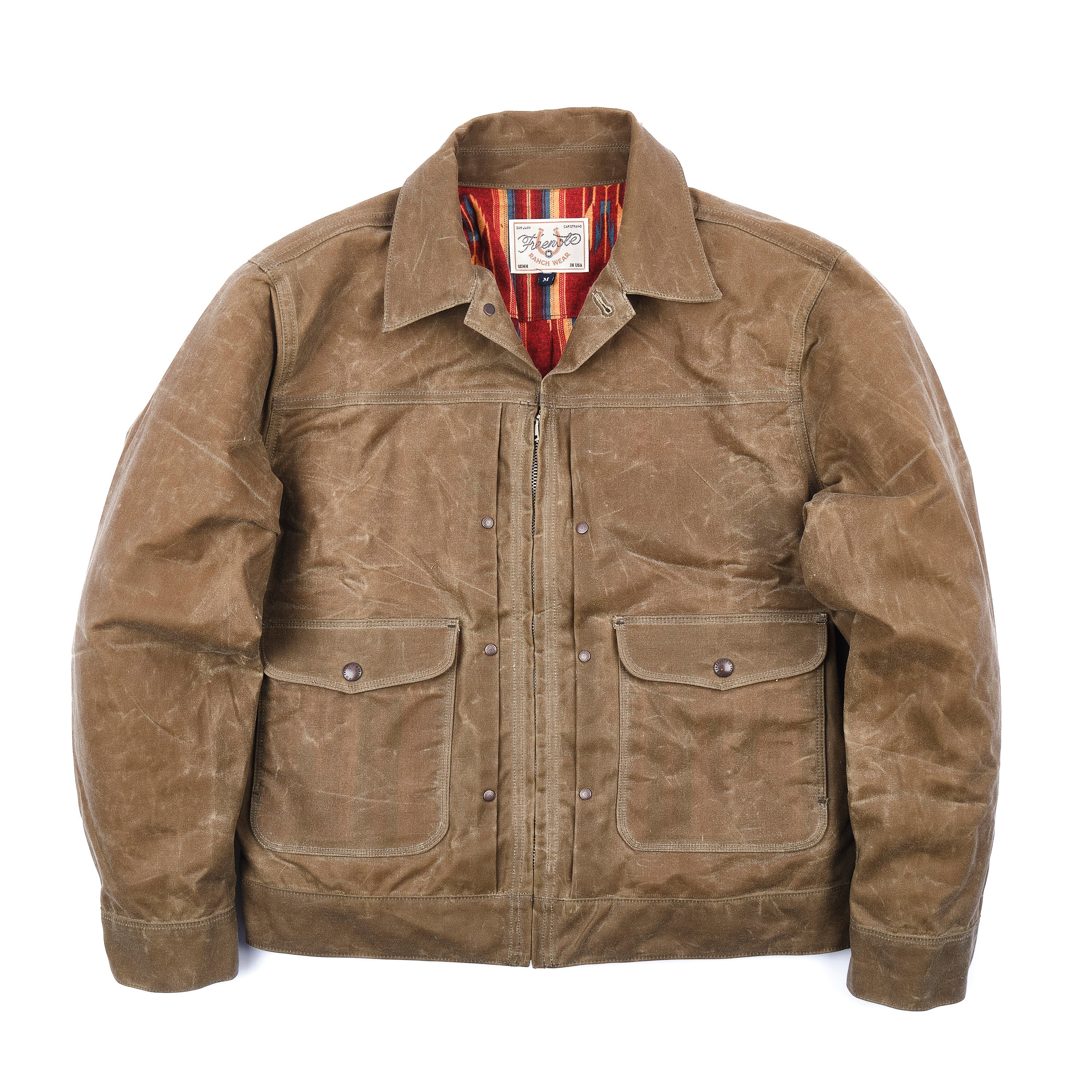 Faro Jacket 10 Ounce Tobacco Waxed Canvas