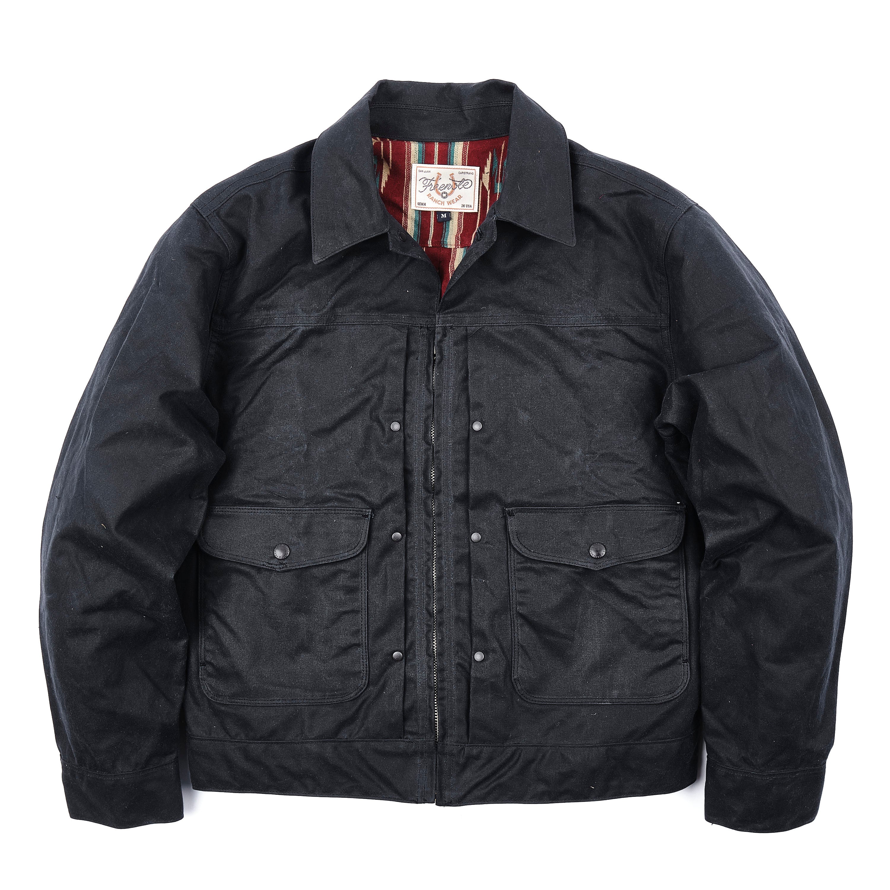 Faro Jacket 10 Ounce Black Waxed Canvas