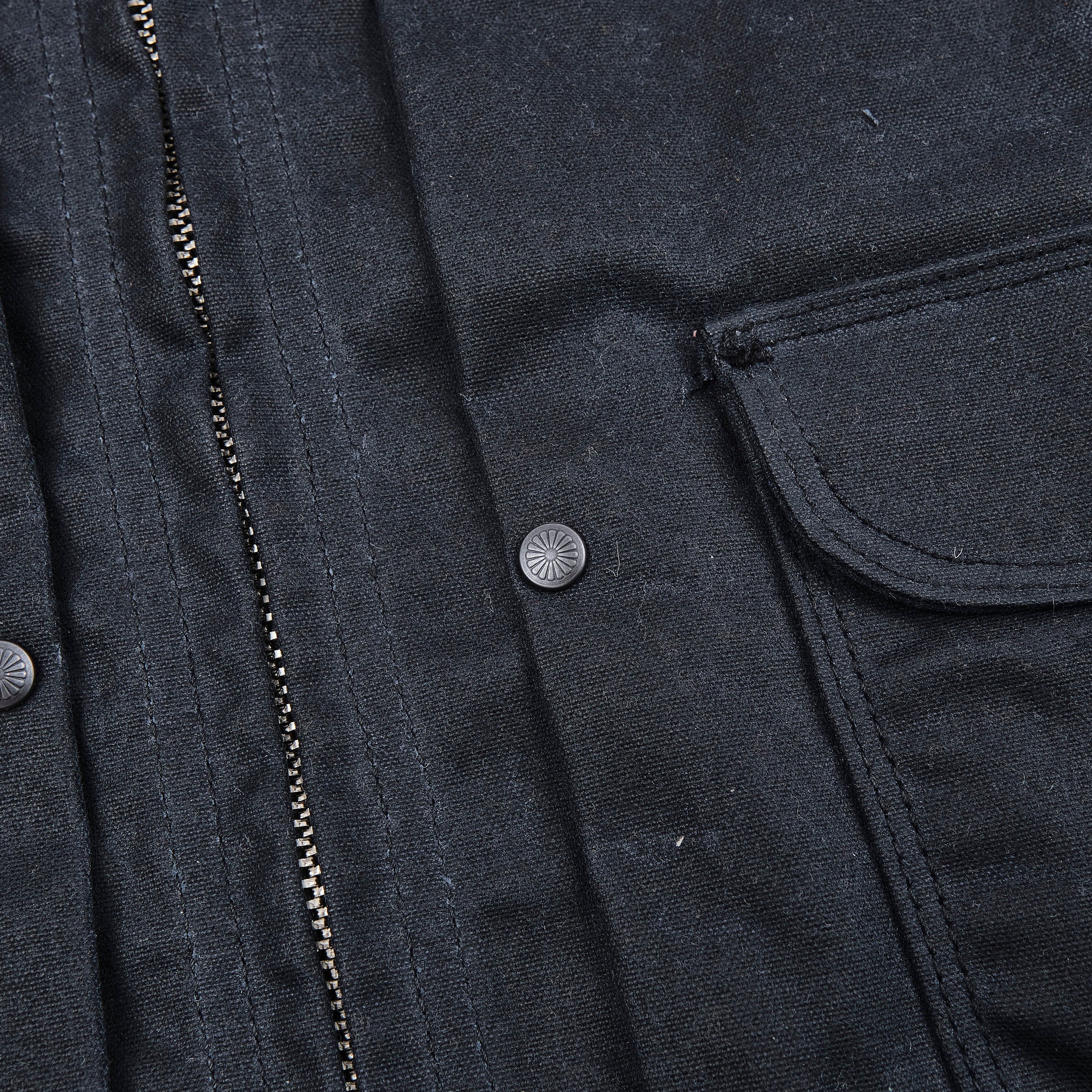 Faro Jacket 10 Ounce Black Waxed Canvas