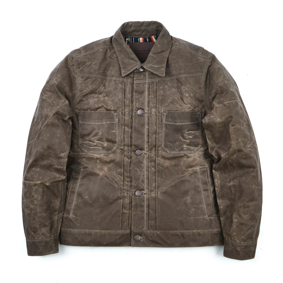 riders jacket waxed canvas tobacco 1 Riders Jacket Waxed Canvas Tumbleweed by Freenote Cloth is the jacket Kayce Dutton has ridden through Yellowstone in since the first season in 2018 Riders Jacket | Waxed Canvas