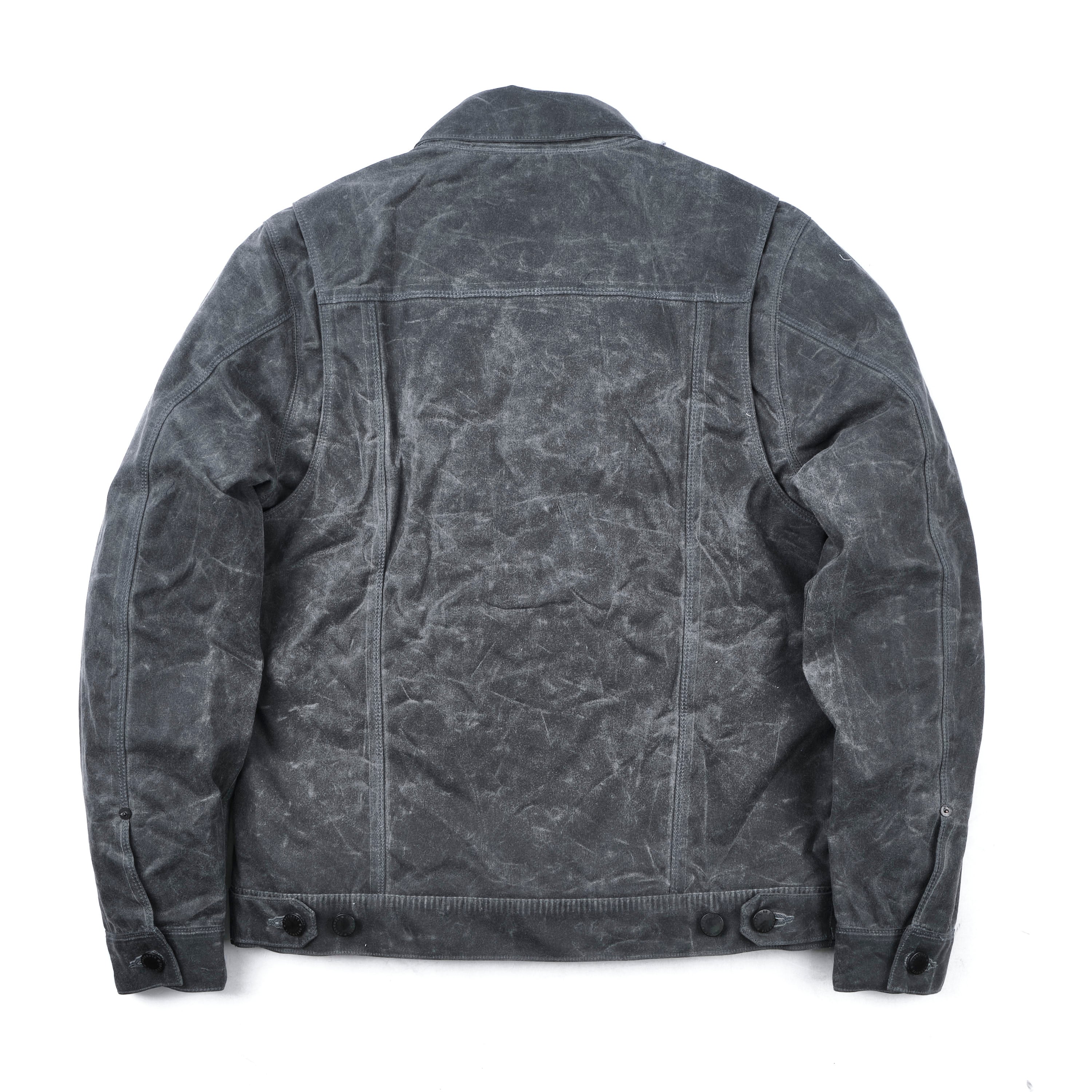 Riders Jacket Waxed Canvas | Charcoal