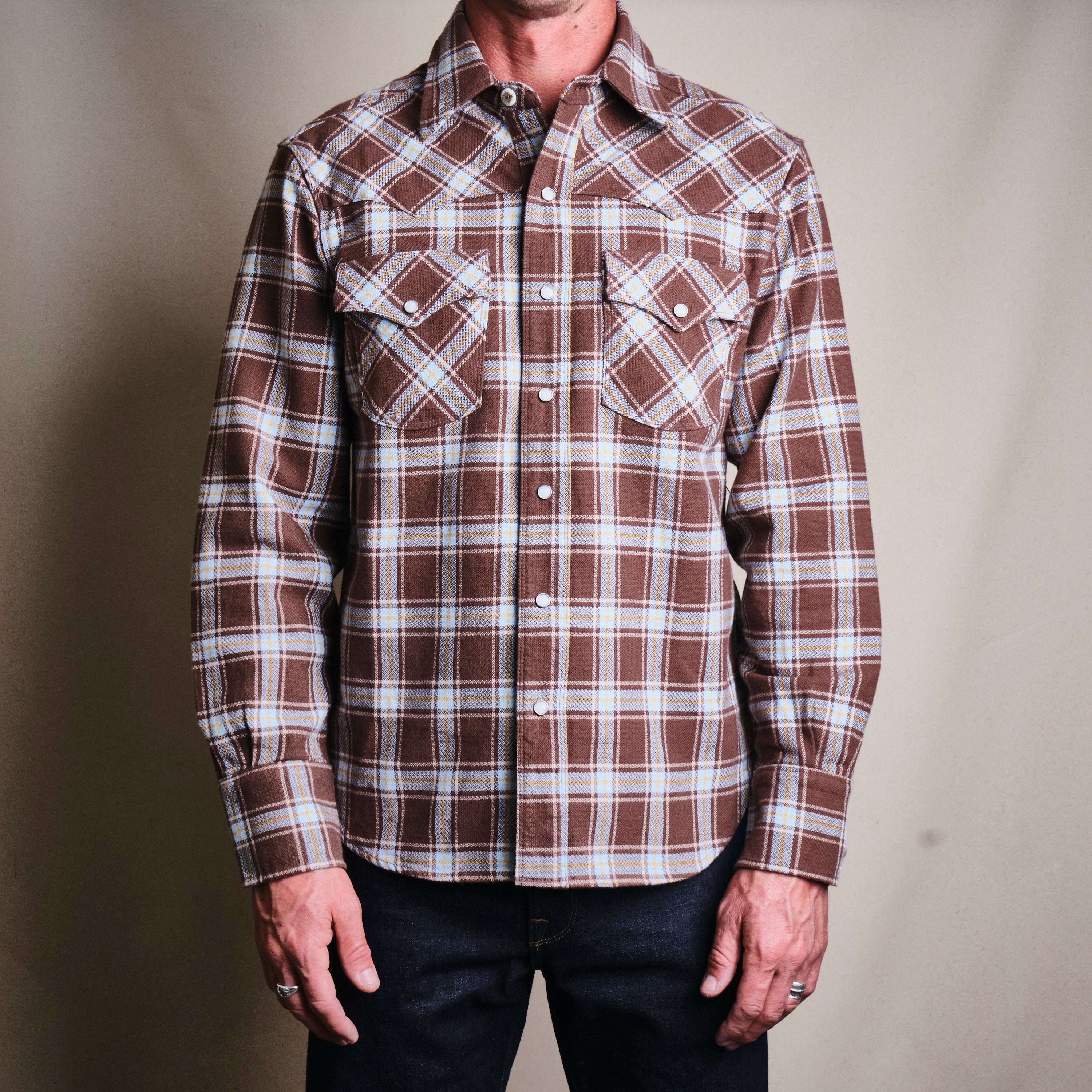 Western Scout Brown Plaid