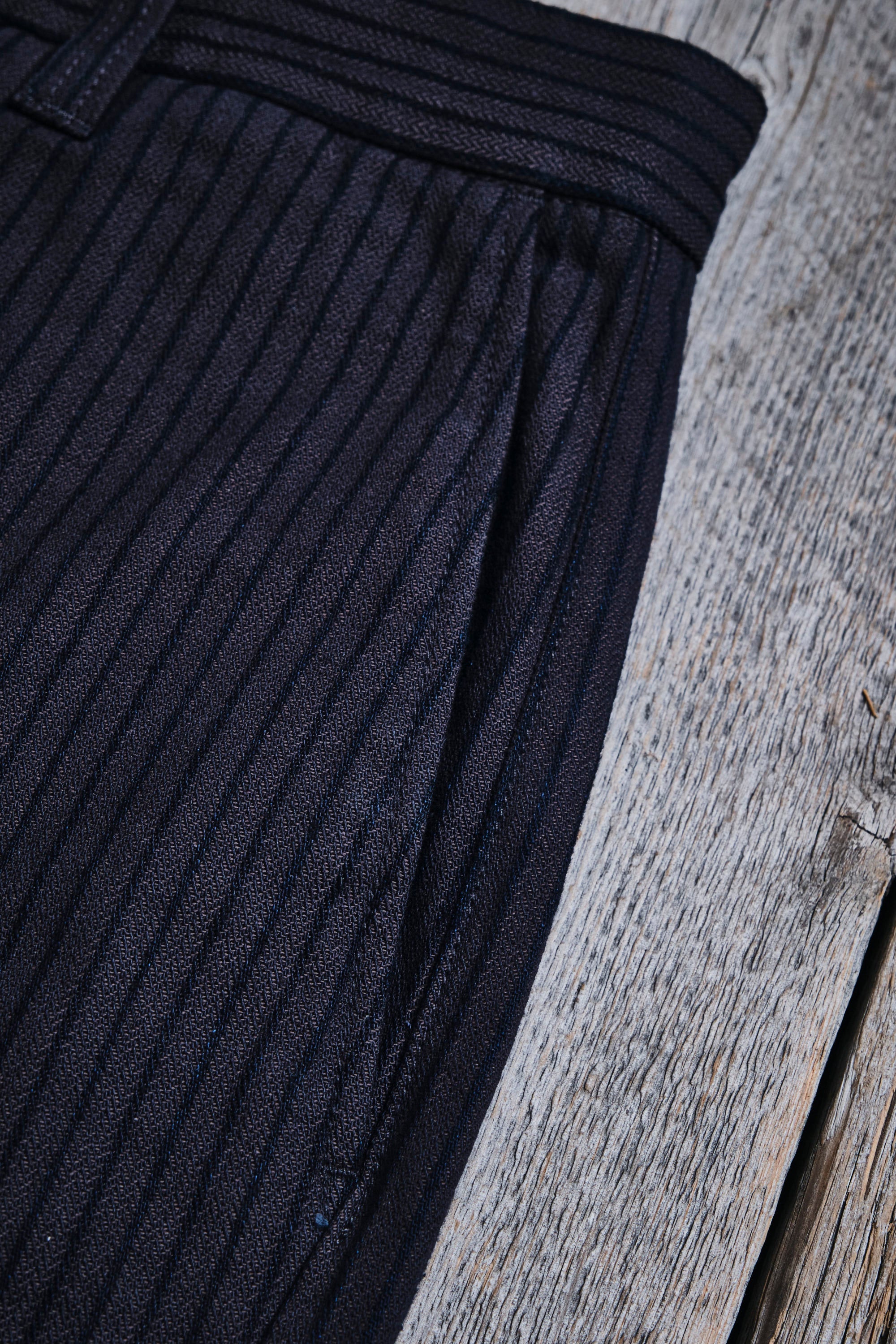 Deck Pant Indigo Herringbone Dobby