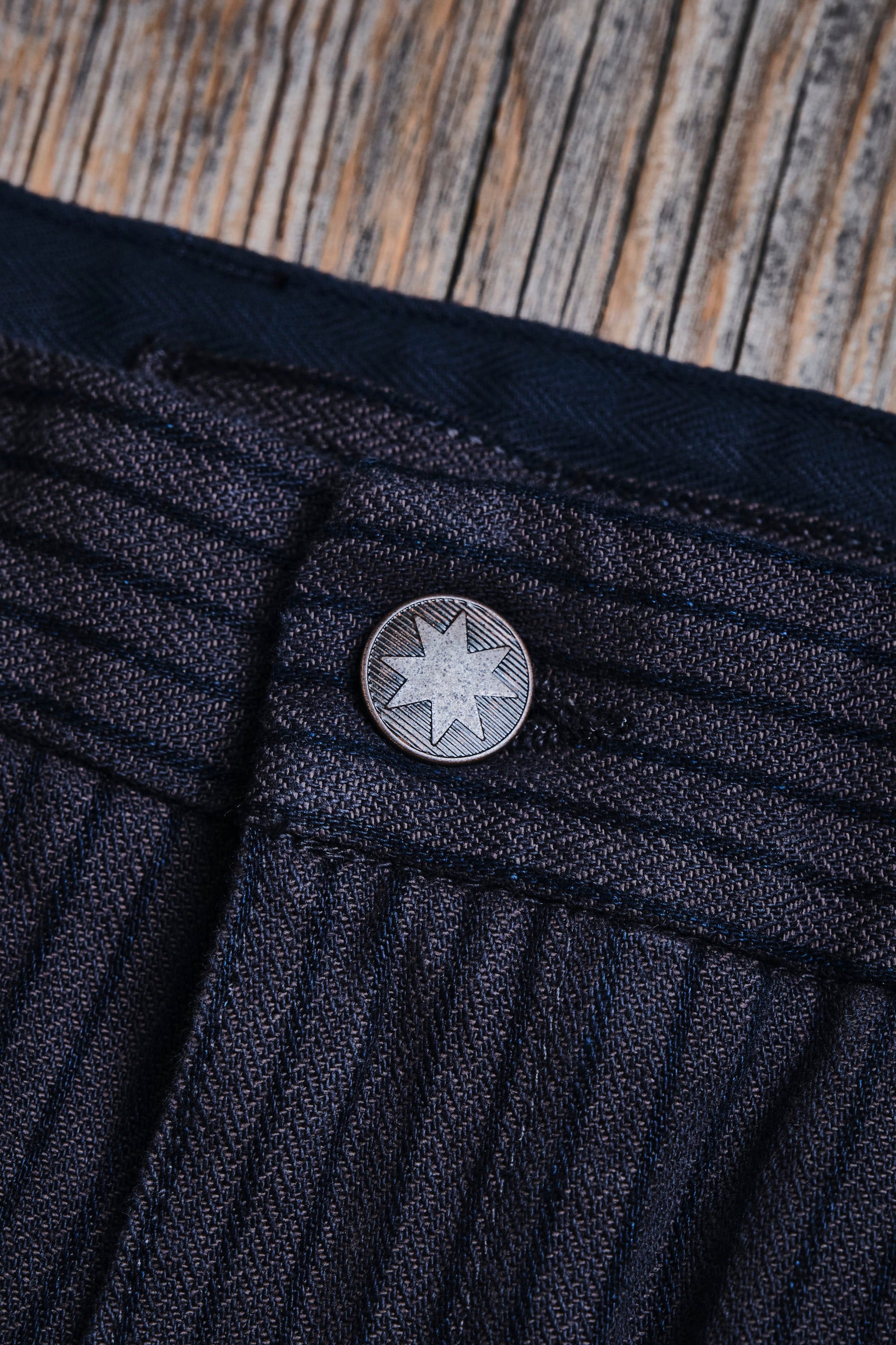 Deck Pant Indigo Herringbone Dobby