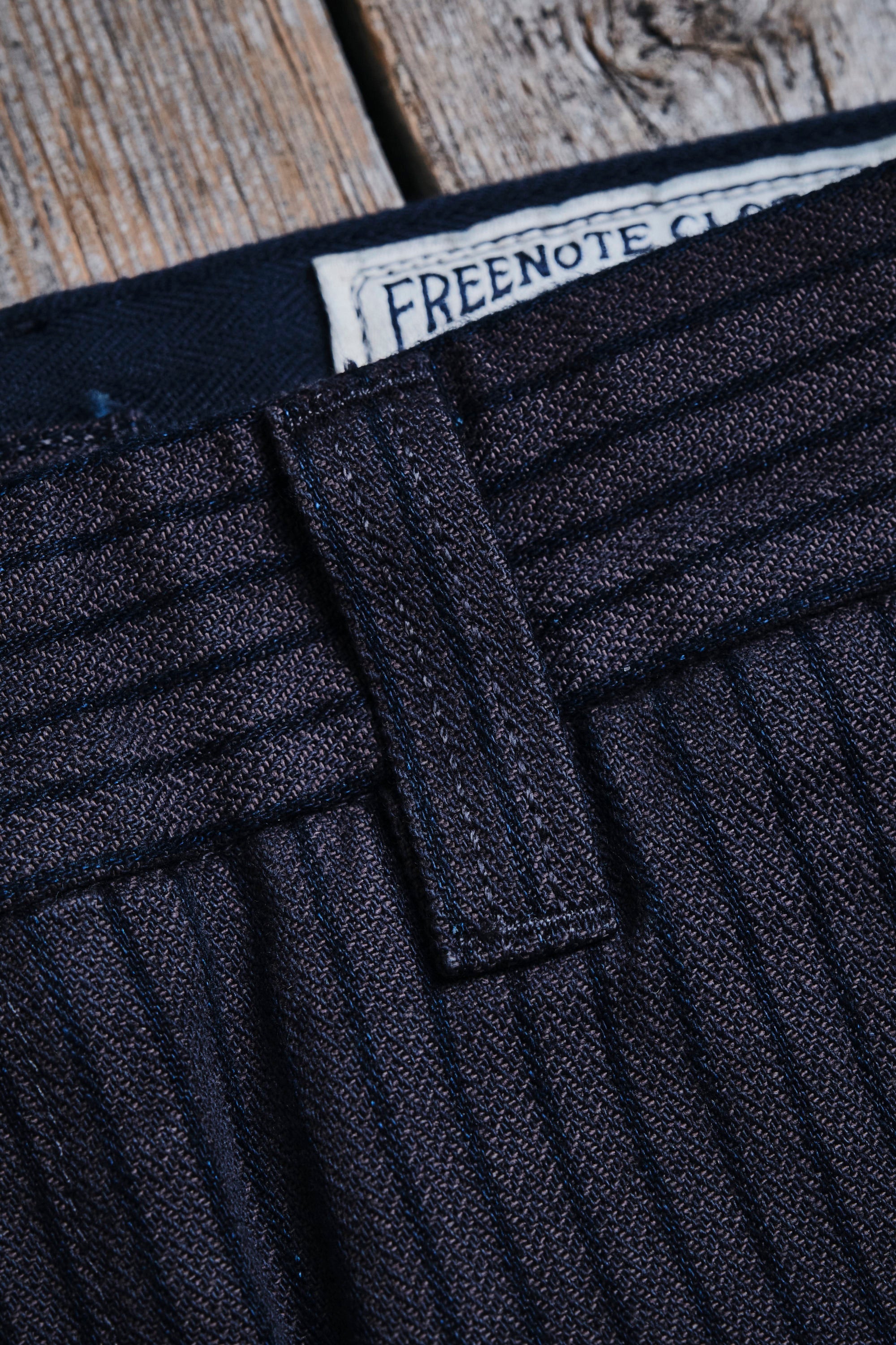 Deck Pant Indigo Herringbone Dobby