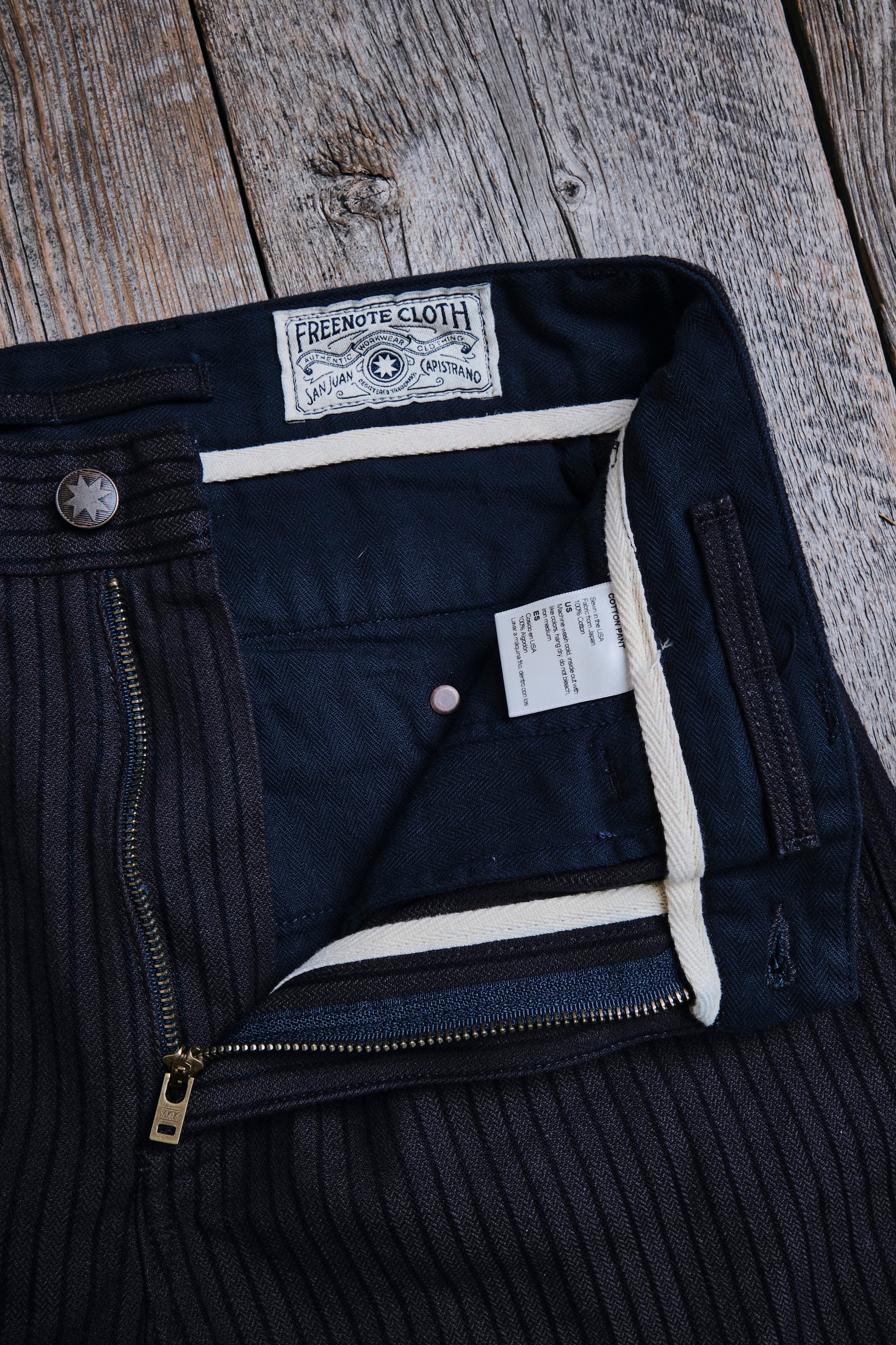 Deck Pant Indigo Herringbone Dobby