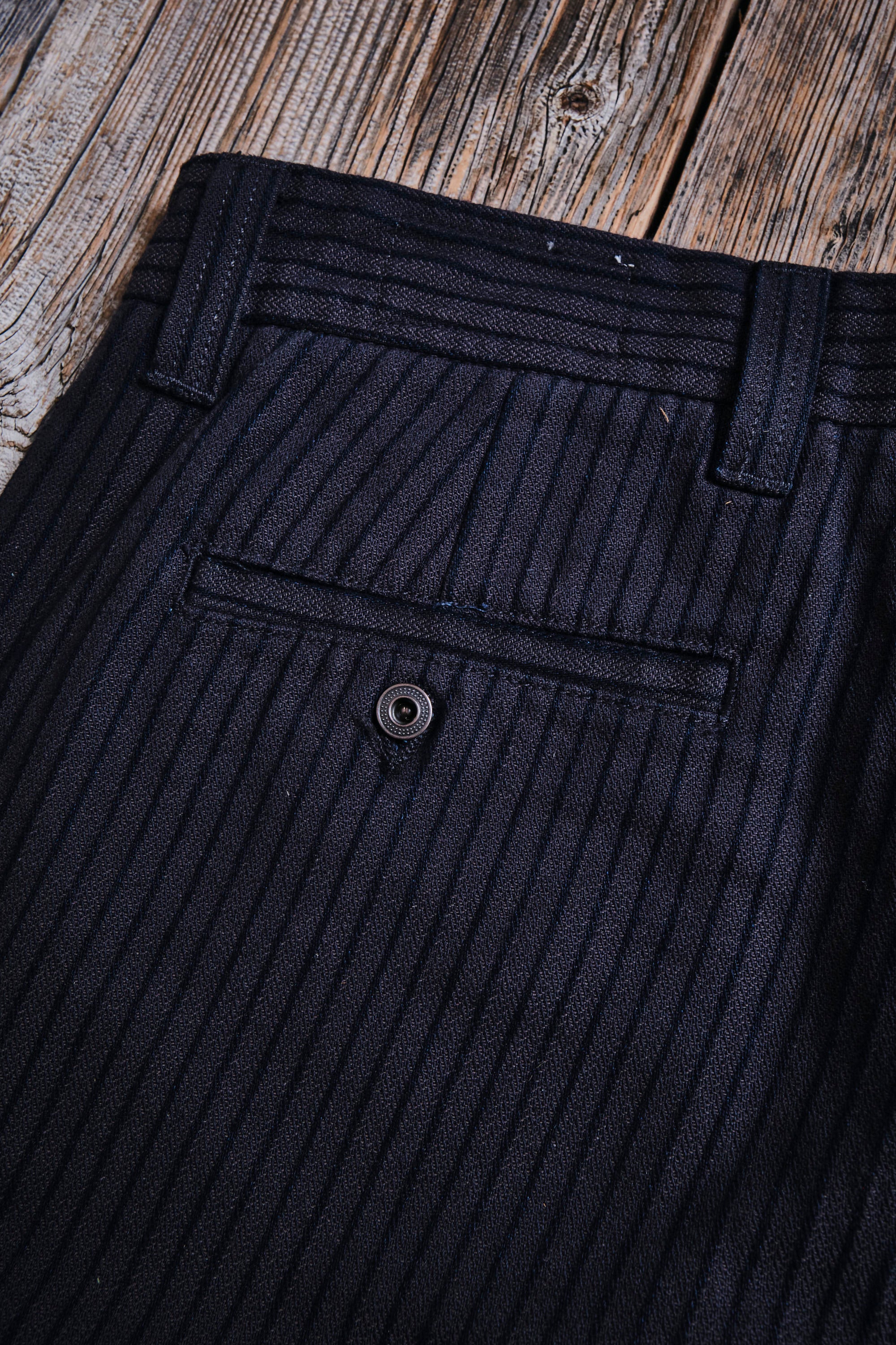 Deck Pant Indigo Herringbone Dobby