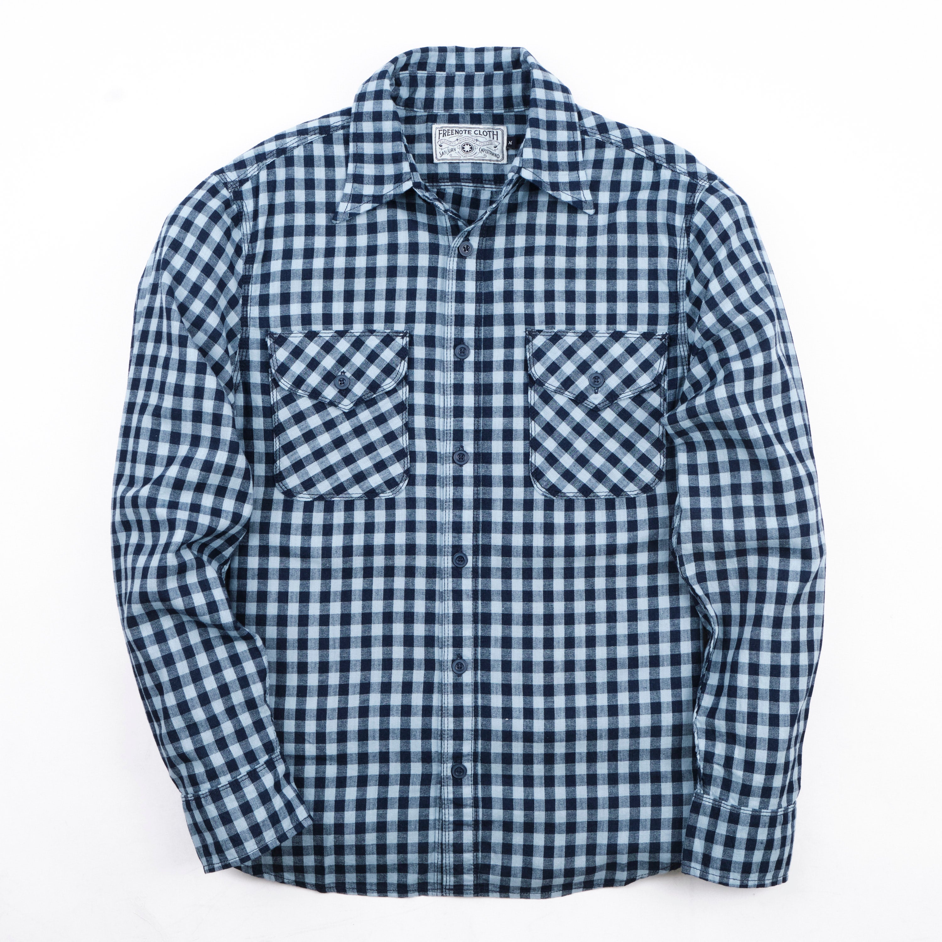 Wells Indigo Gingham