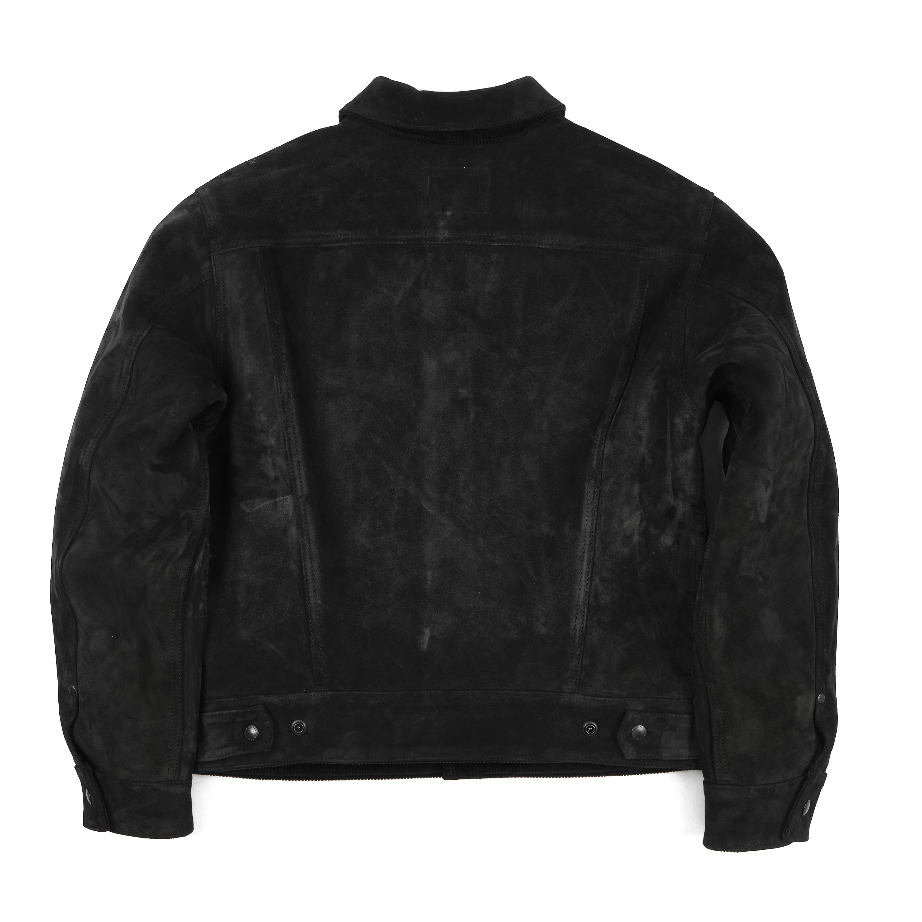 COVERT suede leather SOUVENIR JKT 46 黒 High Low | 1.4mm Black Suede Jacket