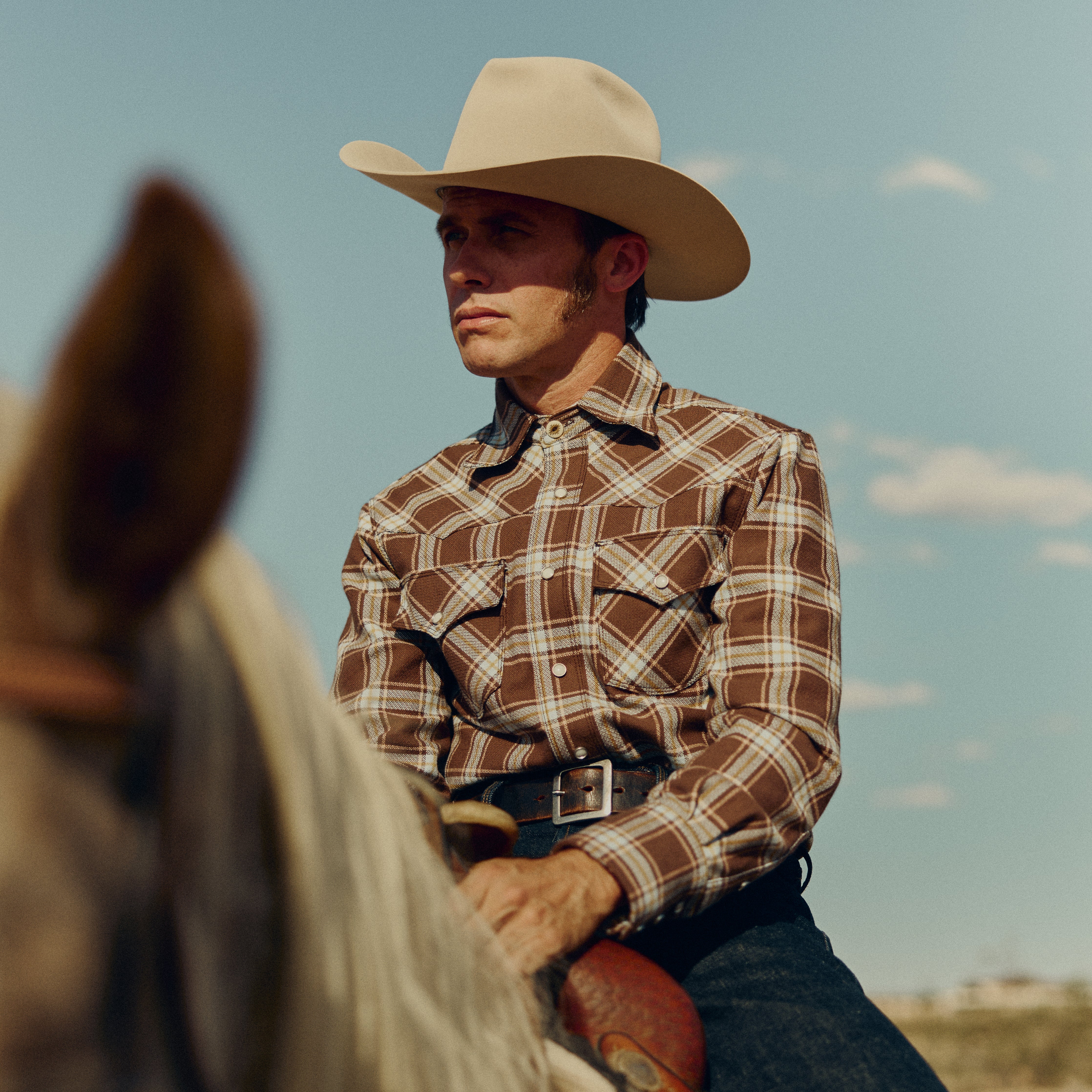 Western Scout Brown Plaid