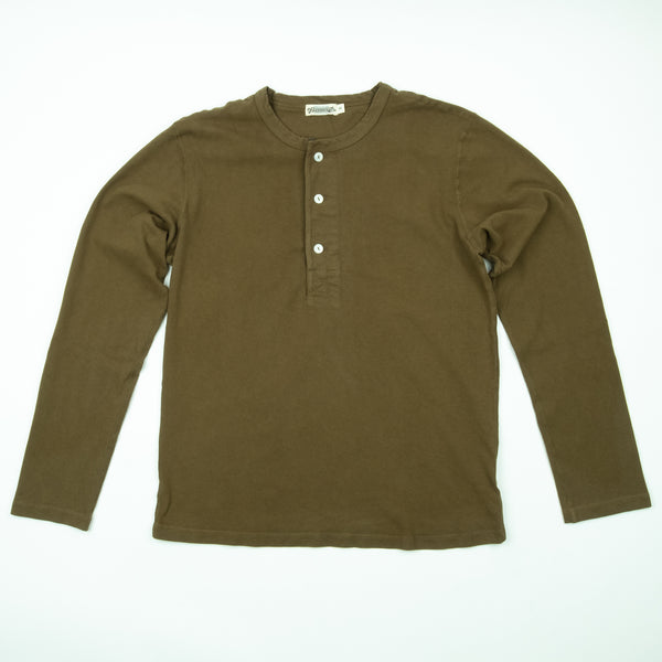 13 Ounce Henley L/S <span>Olive</span>