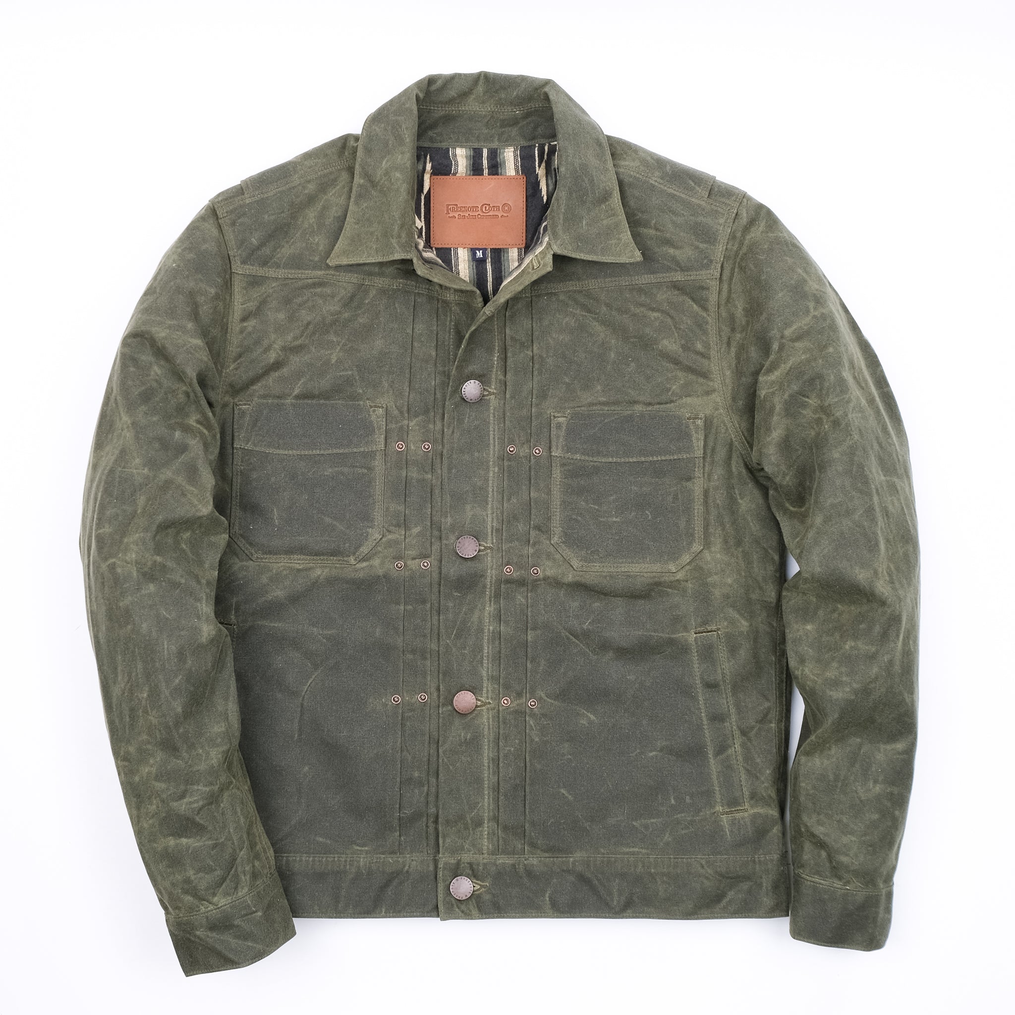 Riders Jacket Waxed Canvas <span> Olive</span>