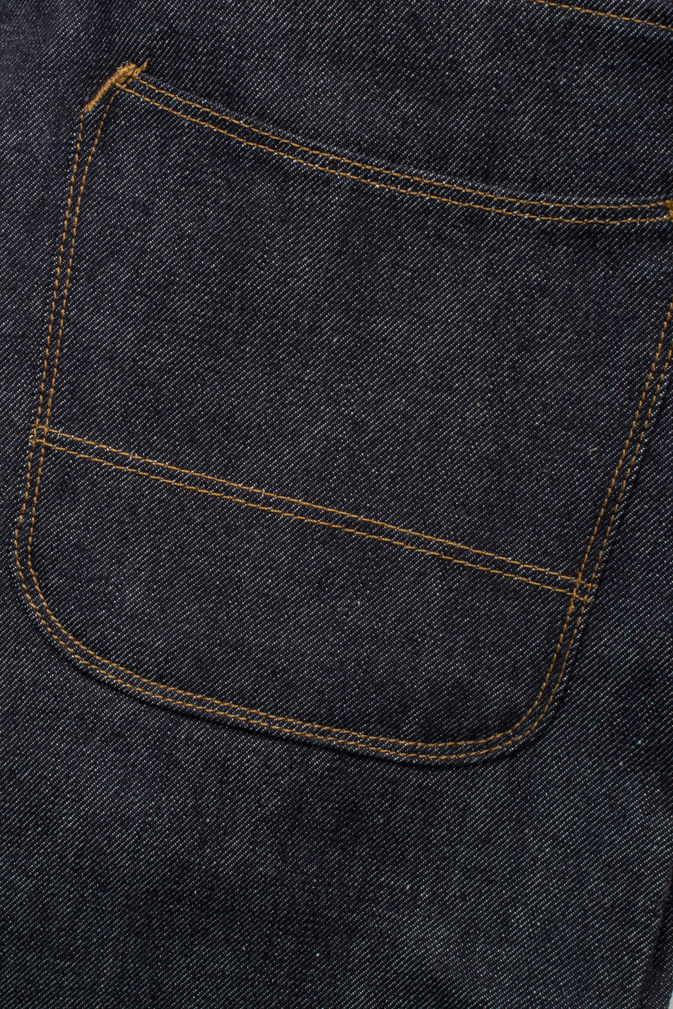 Belford Straight Raw 15 Ounce Indigo Denim Back Pocket