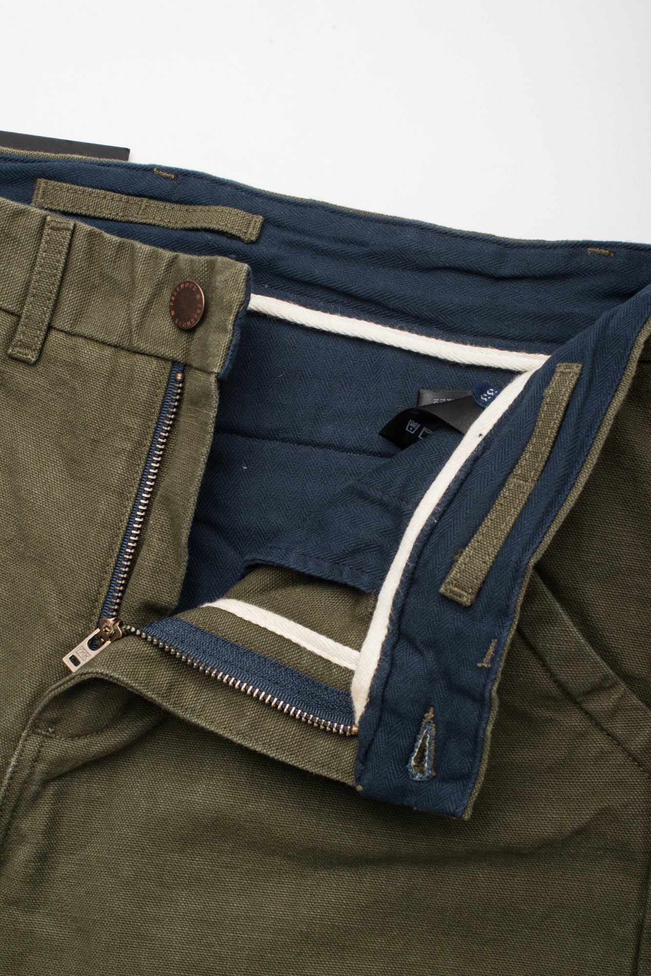 Workers Chino Slim Fit 14 Ounce Slub Army Green