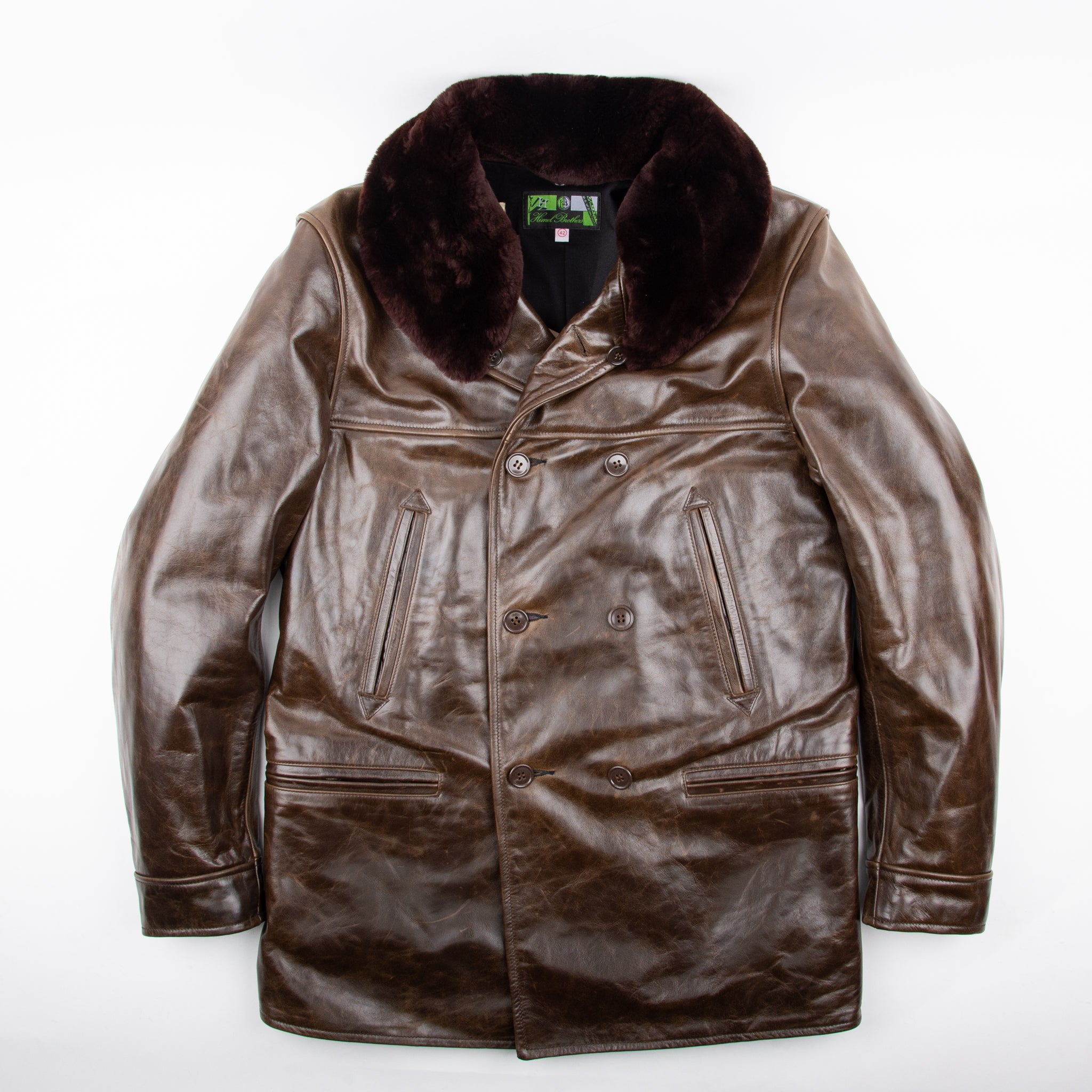 Himel Bros x Freenote Cloth Chinook Jacket <span> Black Oak American Steerhide</span>