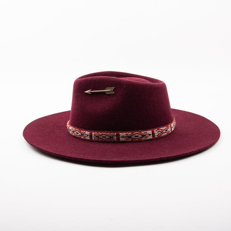Hampui Teardop Hat <span> Maroon <span>