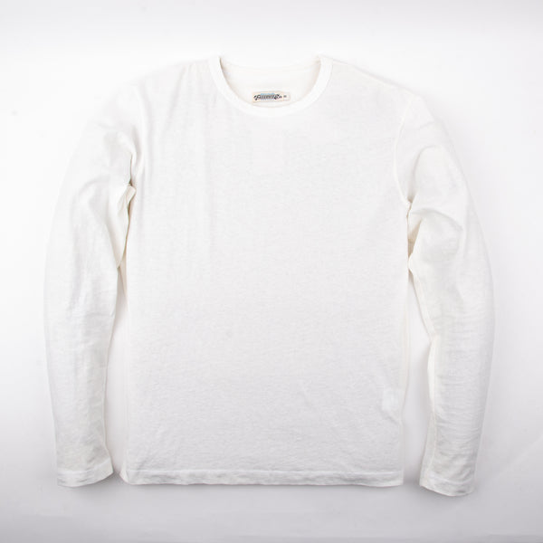 9 Ounce T-Shirt L/S <span> White </span>