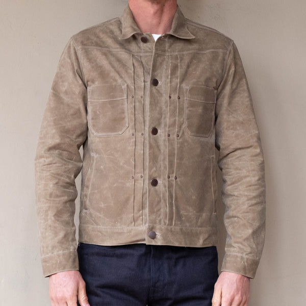 Riders Jacket Waxed Canvas <span>Tobacco Black Interior </span>