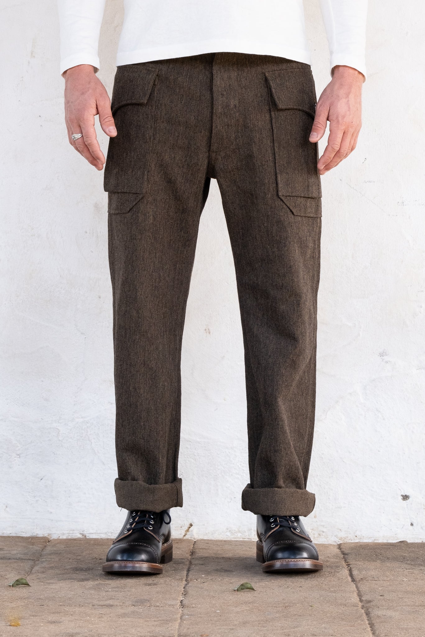 Midway Pant Brown Wool