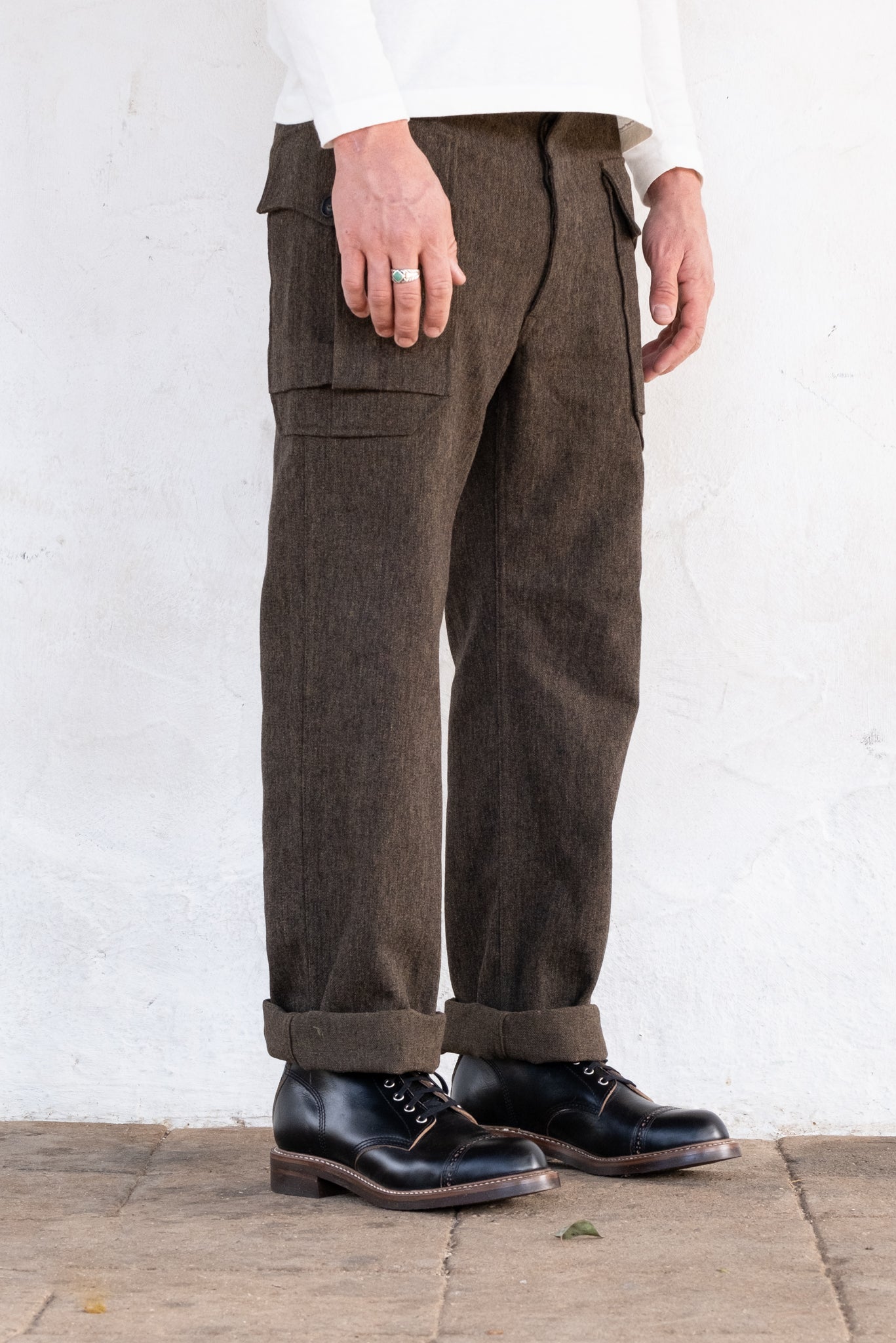 Midway Pant Brown Wool