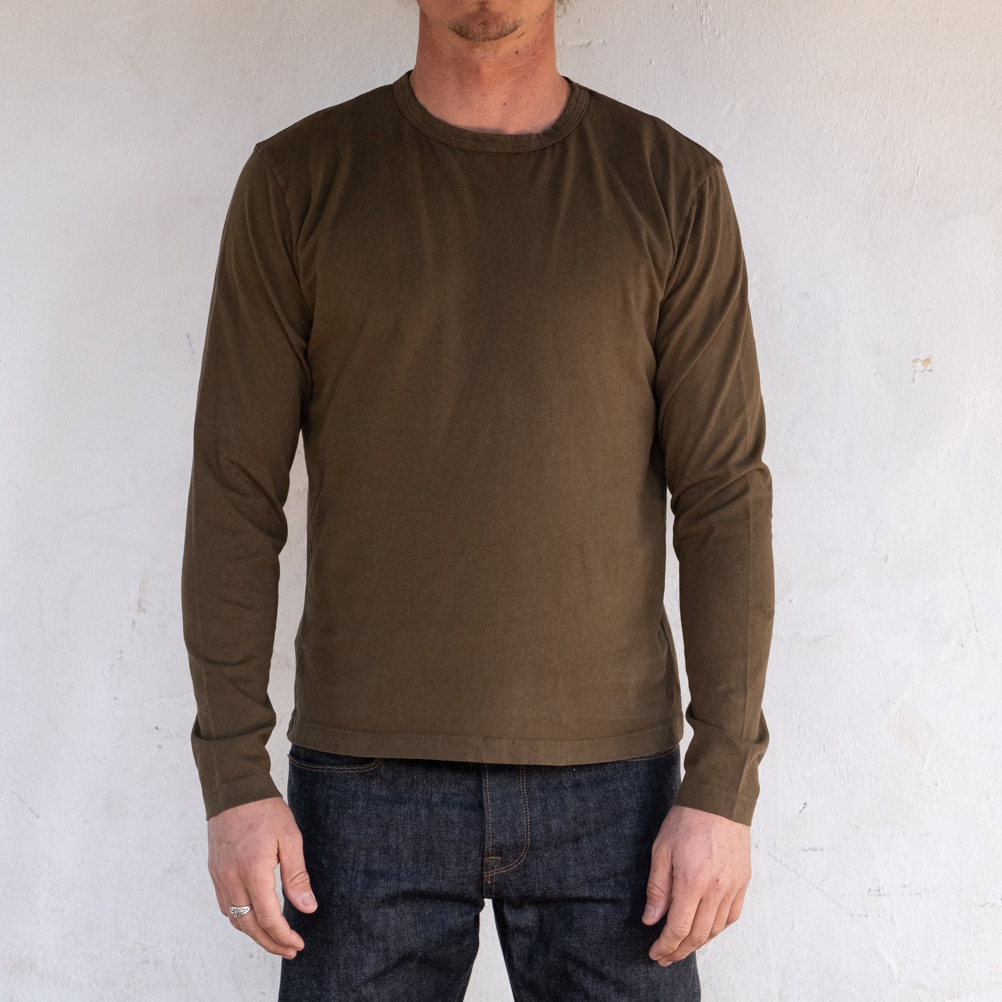 9 Ounce T-Shirt L/S <span> Olive </span>