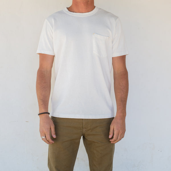 13 OUNCE WHITE T-SHIRT On Body