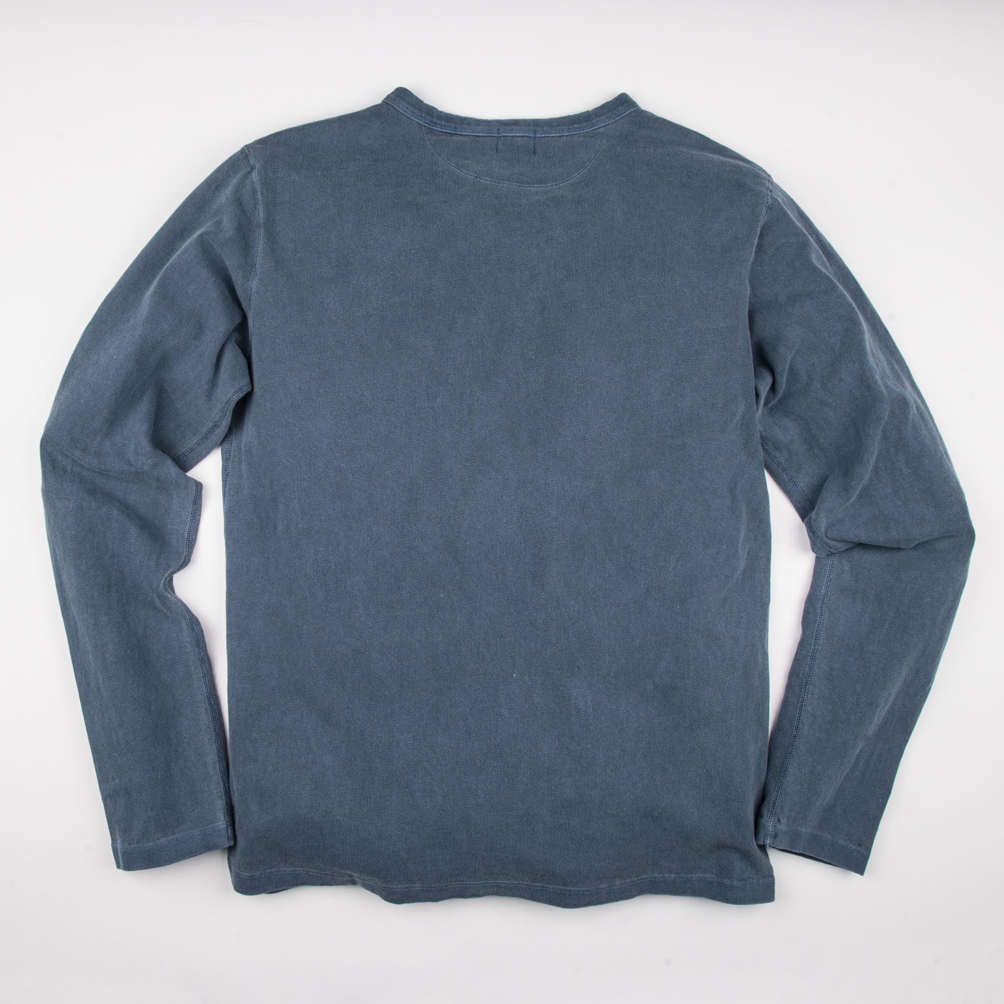 13 Ounce Henley L/S <span>Faded Blue</span>