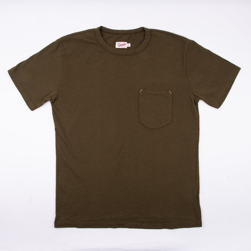 9 Ounce Pocket T-Shirt <span> Olive </span>