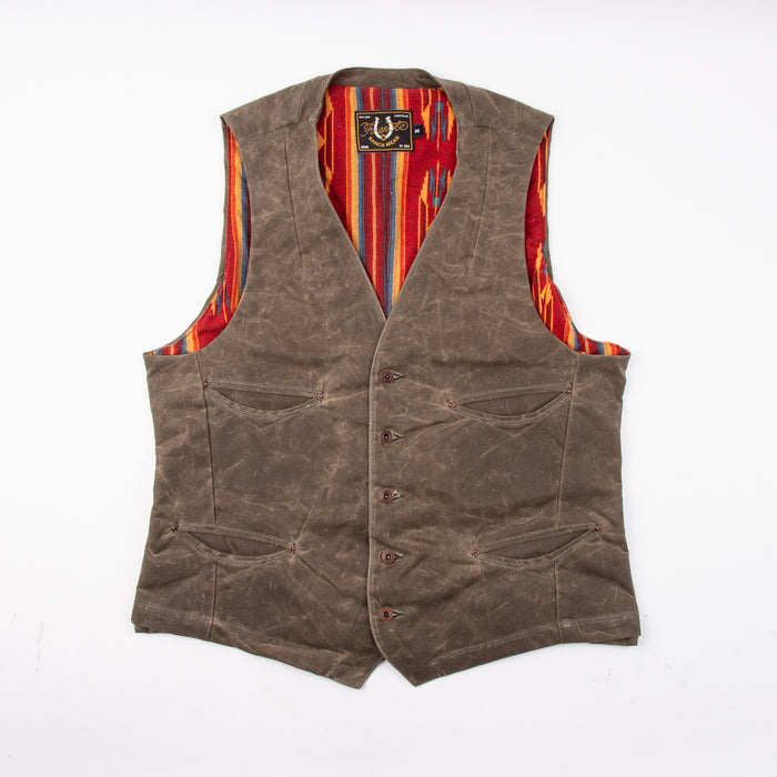 Calico Vest Waxed Canvas | Oak