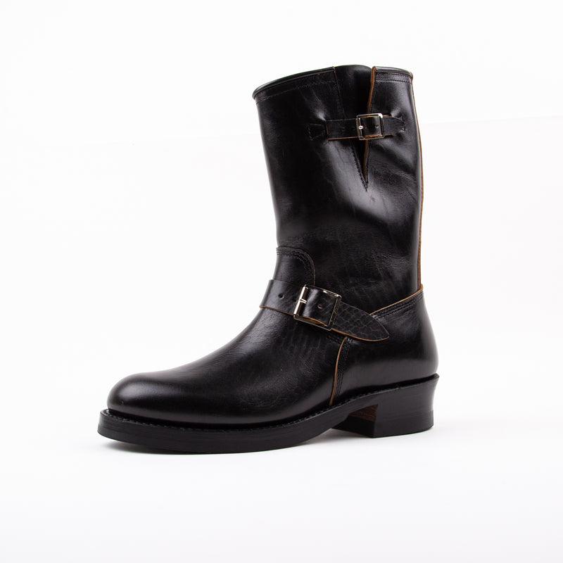John Lofgren Wabash Engineer Boots<span> Shinki Hikaku Horsebutt Black</span>