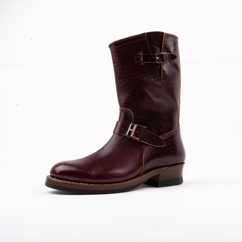 John Lofgren Wabash Engineer Boots<span> Shinki Hikaku Horsebutt Burgundy</span>