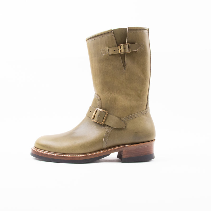John Lofgren Wabash Engineer Boots<span> Badalassi Carlo Leather Grigio</span>