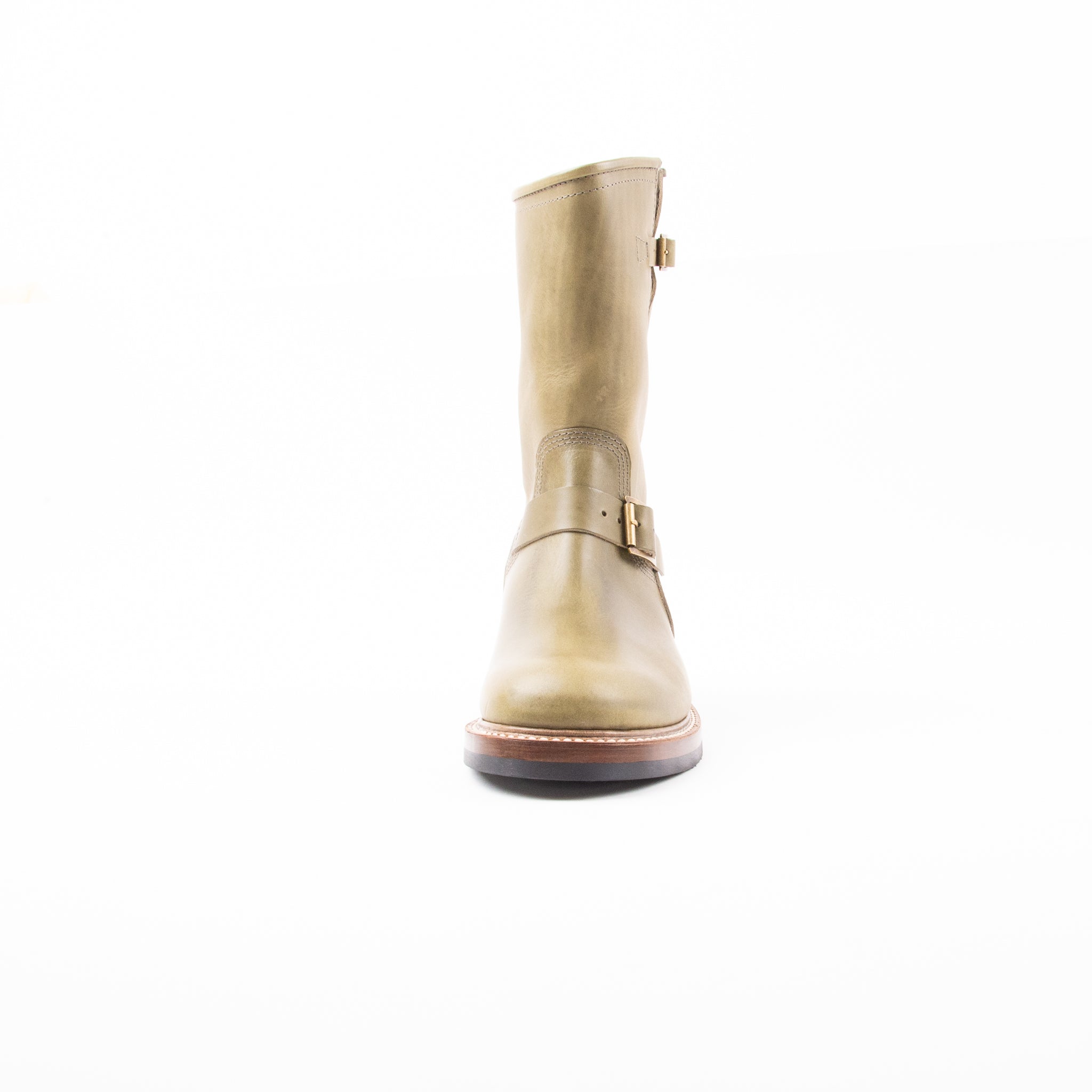 John Lofgren Wabash Engineer Boots<span> Badalassi Carlo Leather Grigio</span>