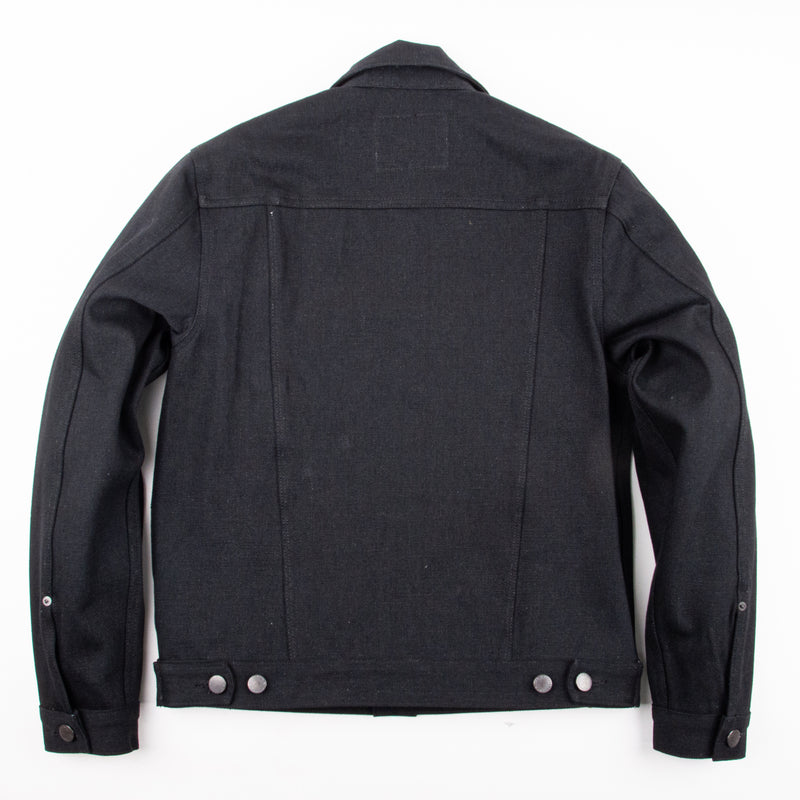 Classic Denim Jacket <span> 17 Ounce Black Slub Denim </span>