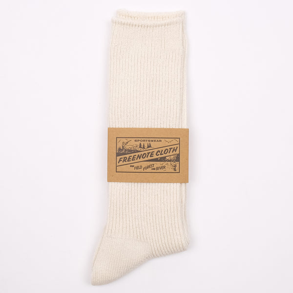 Freenote Ribbed Sock <span> Cream </span>