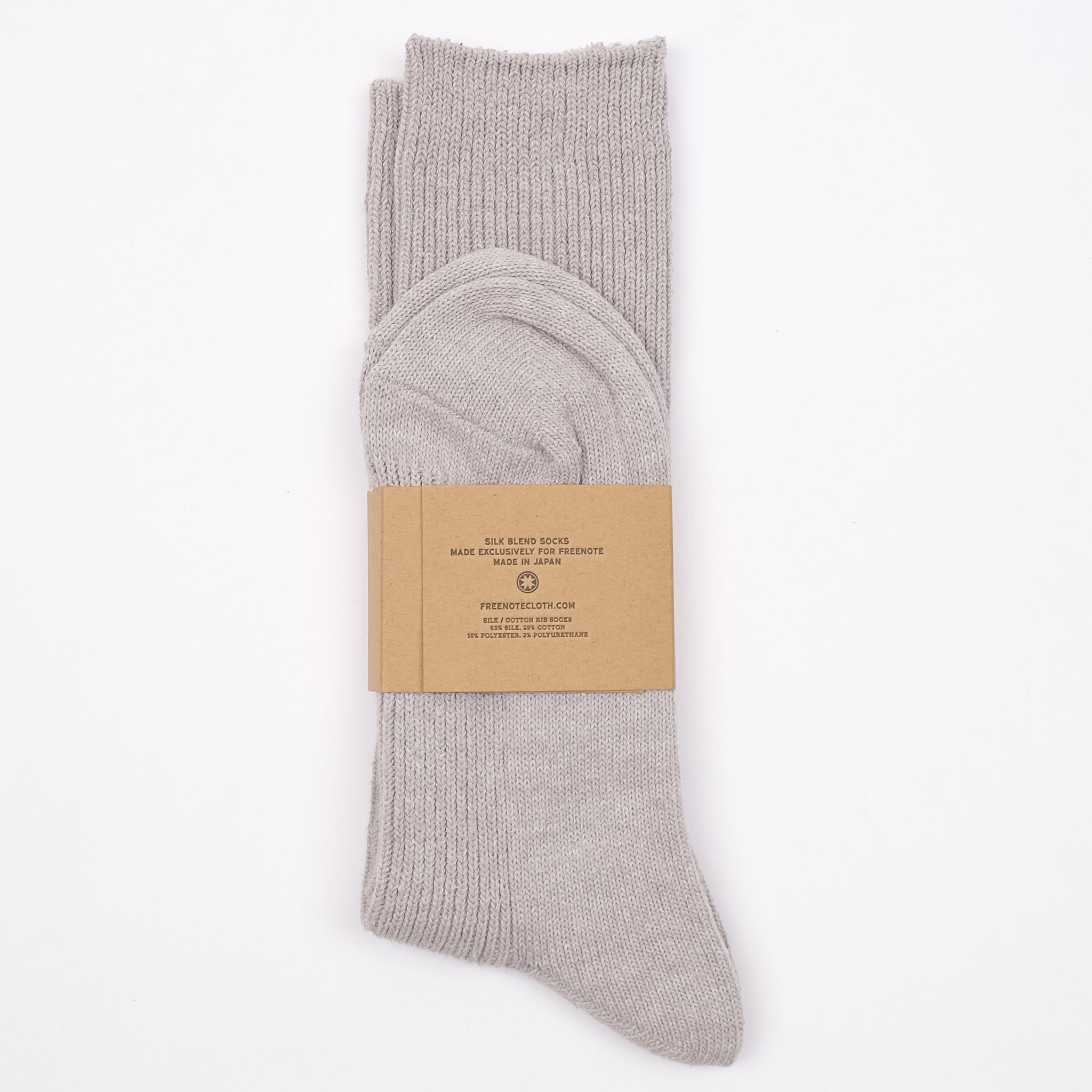Freenote Ribbed Sock Grey