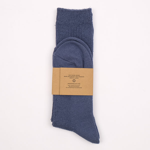Freenote Ribbed Sock <span> Blue </span>
